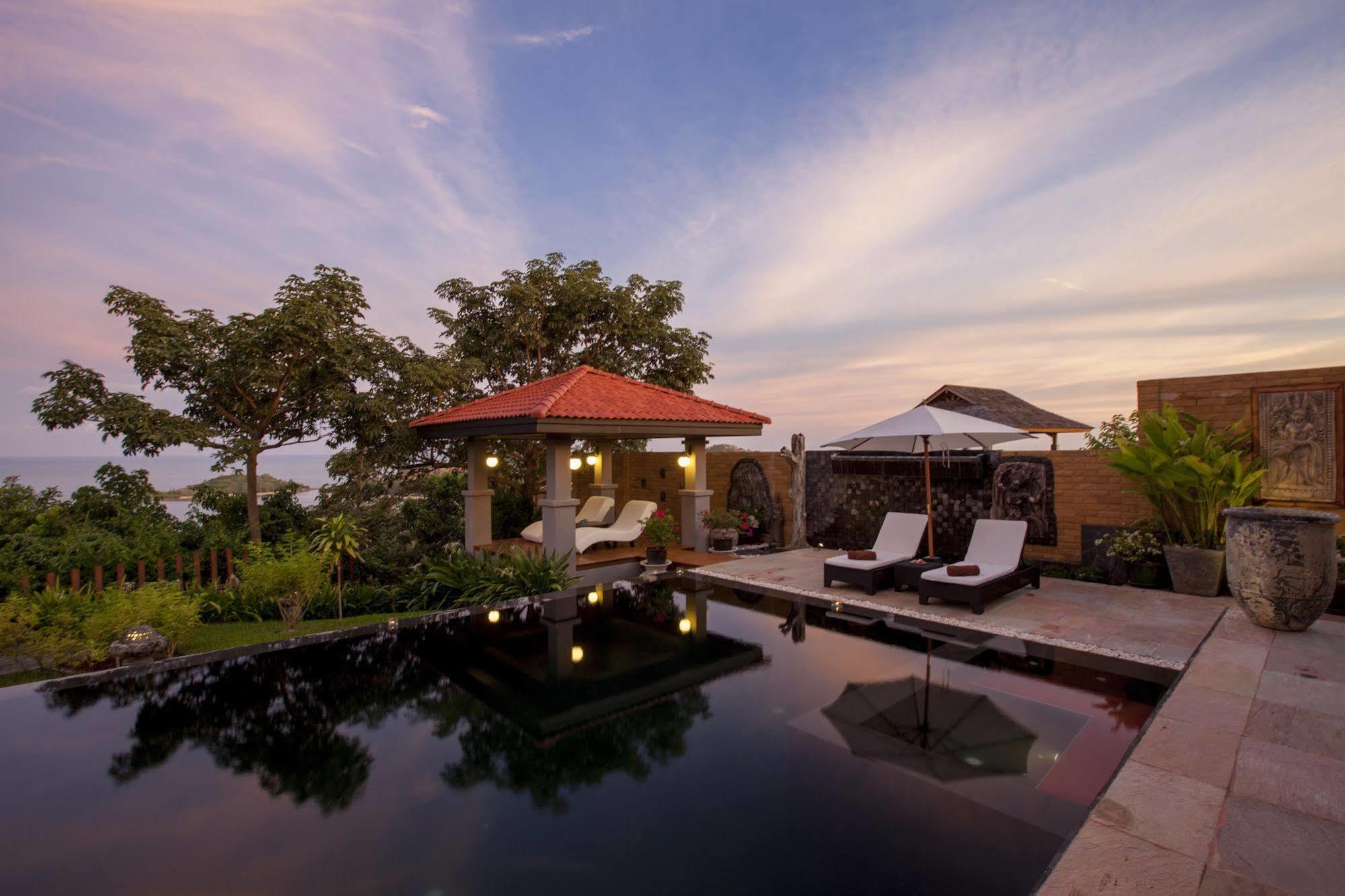 Baan Phuttarak - Seaview Private Villa Choeng Mon Kültér fotó